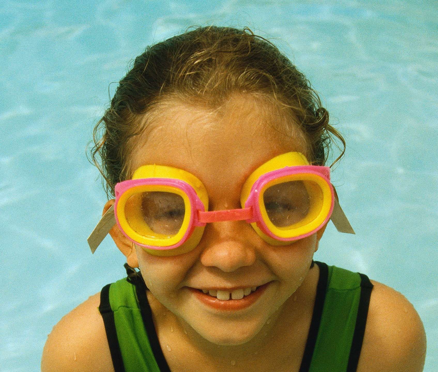 Meisje met duikbril